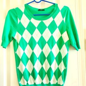 J Crew argyle sweater